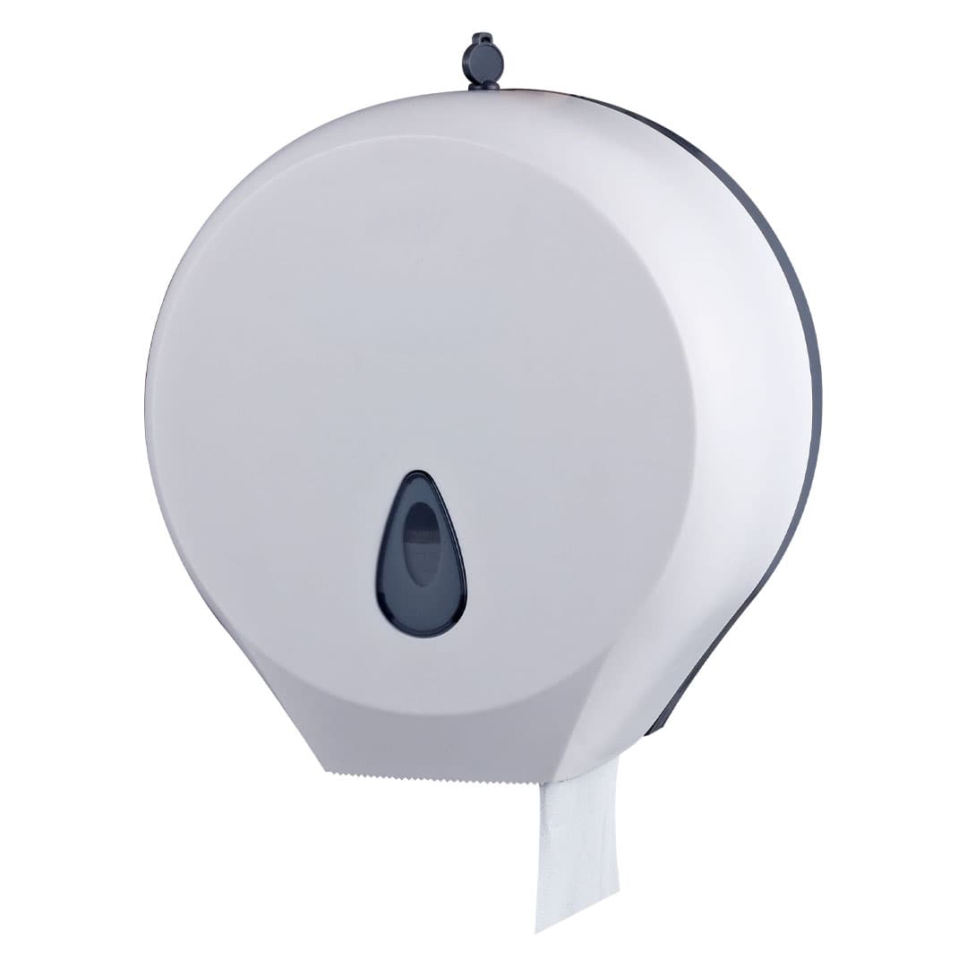 White Single Jumbo Toilet Tissue Dispensers