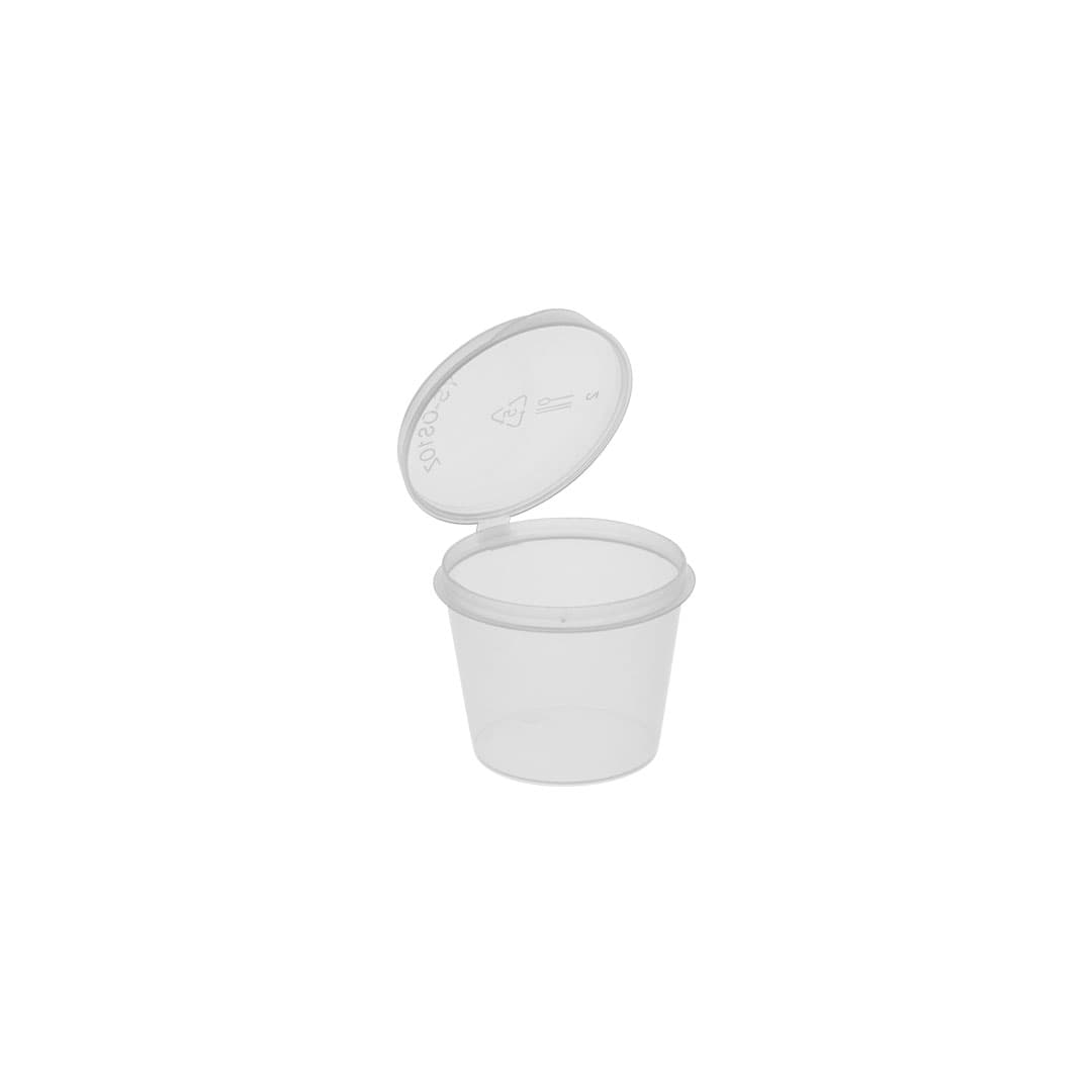 Clear Hinged Lid Portion Cups